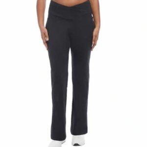Jockey Womens’ Cross Waist Yoga Pants L Black #269L